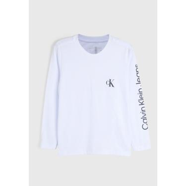 Imagem de Infantil - Camiseta Calvin Klein Logo Branca Calvin Klein Kids CJ4OJ01TL880 menino