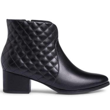 Imagem de Bota Couro Usaflex Feminina Ankle Boot Cano Baixo-Feminino
