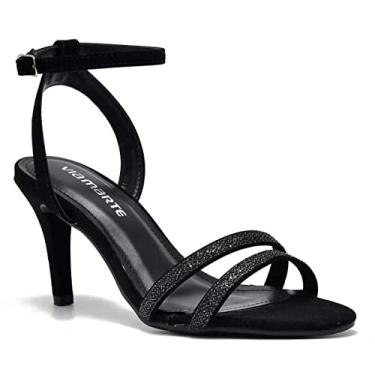 Imagem de Sandália Via Marte Feminina Festa Casamento Formatura 14303 Genero:Feminino;Cor:Preto;Tamanho:37