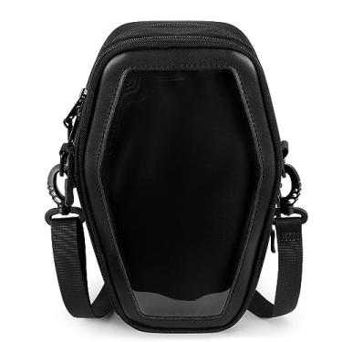 Imagem de STEAMEDBUN Ita Bag Bolsa de Caixão com Inserção Gótica Bolsa tiracolo para Halloween, Preto, Bolsa tiracolo