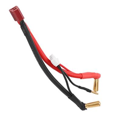 Imagem de Linha de Conexão RC, Plugue T de Carro RC Fêmea para Cabo Macho de Plugue Banana de 90 ° 4MM, 12AWG, para Bateria de Lítio 2S 7,4V Com Linha de Conexão RC de Cabeça de 2mm