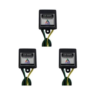 Imagem de Kit 3 Bloqueador Veicular Automotivo Antifurto Corta Corrente Carro Mo