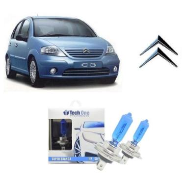 Imagem de Par de Lampadas Halogenas Modelo Super Branca para Farol Baixo H7 com 