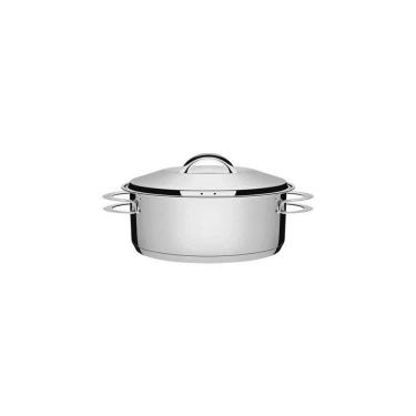 Imagem de Caçarola Tramontina Rasa Solar Em Aço Inox Fundo Triplo Com Tampa E Alças 16 Cm 1,4 L T...