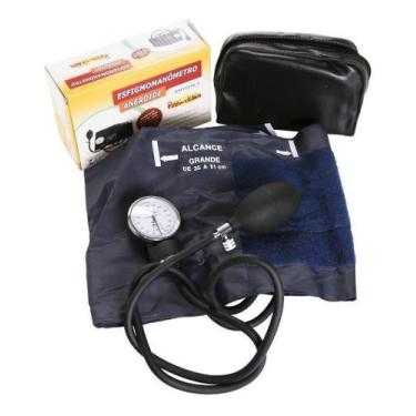 Imagem de Esfigmomanômetro Com Braçadeira Extra Grande Obeso + Estetoscópio Prem