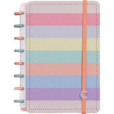 Imagem de Caderno Inteligente A5 ARCO-ÍRIS Pastel - Personalizável com 80 Folhas