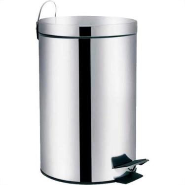 Imagem de Lixeira Inox Com Pedal Mor Agata 12 Litros, Inox