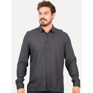 Imagem de Camisa Colcci Masculina Relax Logo Grafite-Masculino