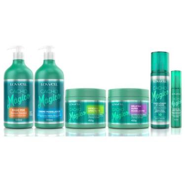 Imagem de Kit Cacho Mágico Completo 6 Produtos Tratamento e Finalização Para Cab