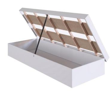 Imagem de Cama Solteiro Box Baú 80 Bogotá Branco - Art in Móveis