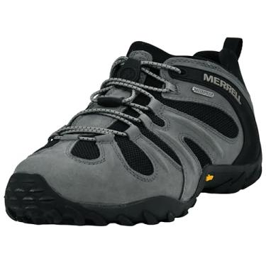 Imagem de Merrell Chameleon 8 Tênis masculino elástico impermeável para caminhada, Carvão, 38