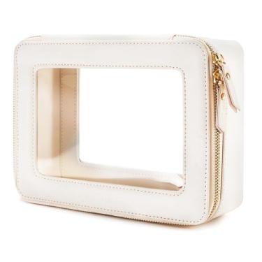 Imagem de Bolsa de Maquiagem Aveniee - Porta-Cosméticos de Viagem Transparente