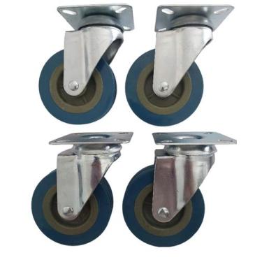 Imagem de Rodizio para carrinhos e  móveis roda poliuretano kit glp 310 pu até 1