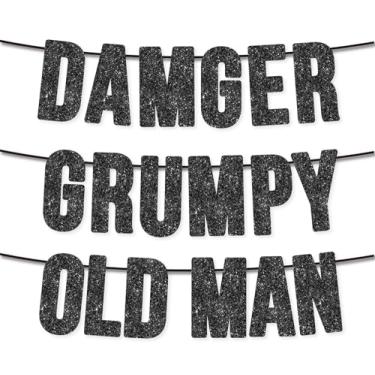 Imagem de Banner de aniversário masculino engraçado e feliz, artigos de festa de aniversário para idosos, ideias e presentes – 30º, 40º, 50º, 60º, 70º, 80º Decorações de festa de aposentadoria para adultos