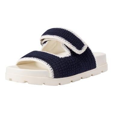 Imagem de Marc Fisher LTD Sandália feminina Brinleys, Azul marinho/creme 400, 36