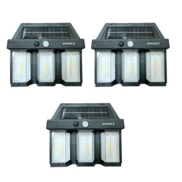 Imagem de Arandela de Parede Solar Externa de Led Lâmpada Recarregável (3)