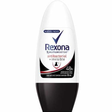 Imagem de Desodorante roll on rexona women antibacterial + invisible 50ML