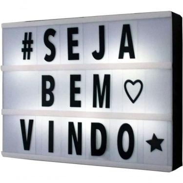 Imagem de Luminária Palavras Letras Light Box Cinema Letreiro Led