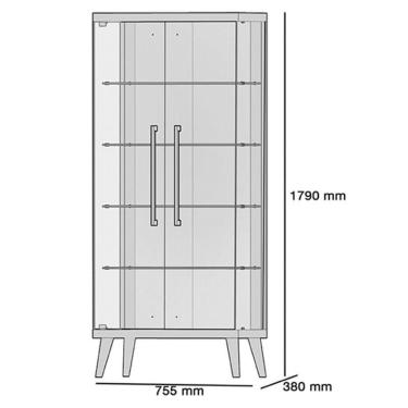 Imagem de Cristaleira Tifanny Nature - Imcal