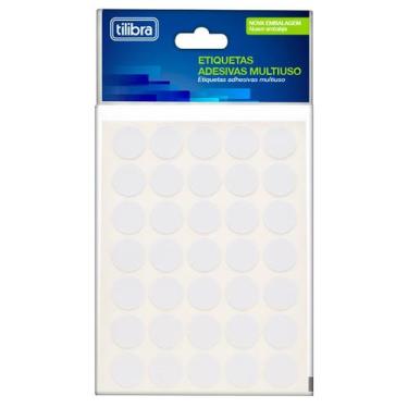 Imagem de Etiqueta Adesiva Multiuso 13mm Branca 6 Folhas 420 Unidades - Tilibra,