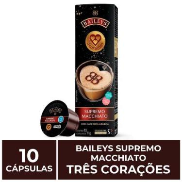 Imagem de 10 Cápsulas Três Corações, Baileys Supremo Macchiato