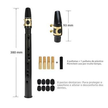Imagem de Saxofone Mini Portátil Bolso - Com Saco de Transporte, Reto