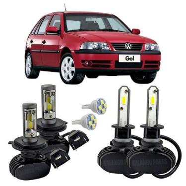 Imagem de Kit Ultra Led Farol Alto Baixo Milha Gol G1/G2/G3 85 A 2005 - Autovex