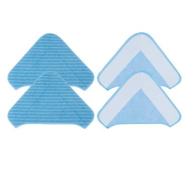 Imagem de Pacote com 4 almofadas de esfregão triangular para limpador a vapor PureClean, adequado para PurSteam ThermaPro Elite, compatível com limpador a vapor PureClean XL