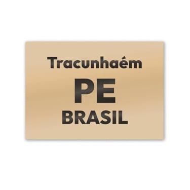 Imagem de Imã de Geladeira Tracunhaém Pernambuco MDF 8x5 para Decorar