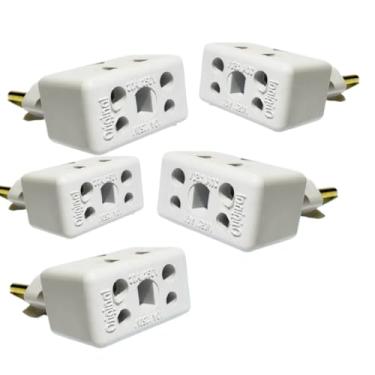 Imagem de Kit de adaptador de receptáculo, pino sólido 10A/20A, durável (5 Unidades)