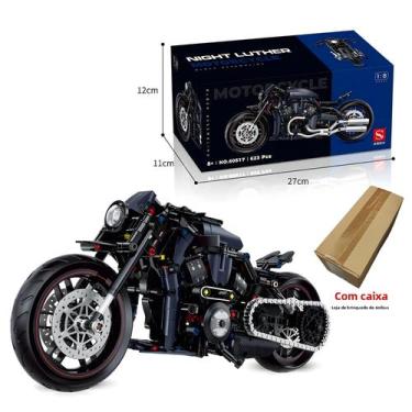 Imagem de Harley Motocicleta Blocos De Construção Tijolos Road Racer Brinquedo P