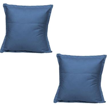 Imagem de Kit 2 Almofadas Decorativa Cheia Fofinha Para Sofá Cadeira Poltrona 42 Cm Suede
