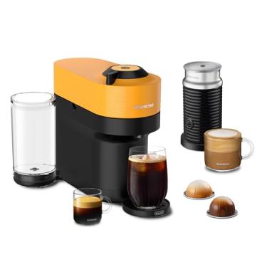 Imagem de Nespresso Vertuo Pop+ By De'Longhi Com Aeroccino, 1500 Watts, Amarelo Manga