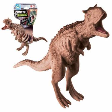 Imagem de Boneco De Dinossauro Carnotauro Brinquedo Cometa Sauro Realista Em Vin