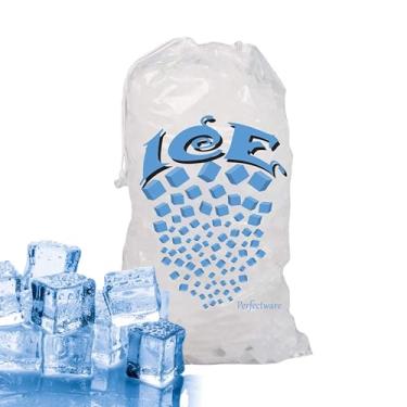 Imagem de Perfectware - Sacos de gelo com cordão de 9 kg com alça de algodão - Pacote com 25 unidades