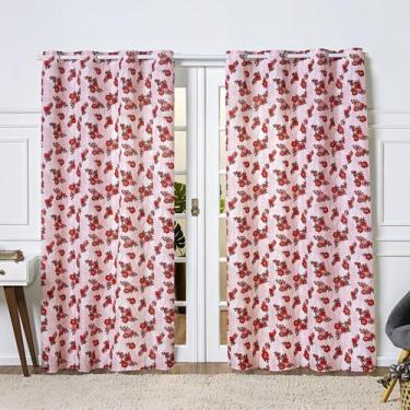 Imagem de Cortina Baggio Tecido Gorgurinho Estampado 2,80x2,20 Metros - Vitor Bo