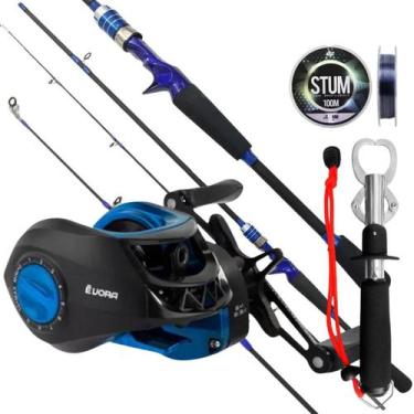 Imagem de Kit Pesca Iniciante Carretilha Drag5Kg Vara 20Lbs E Alicate - ALBATROZ