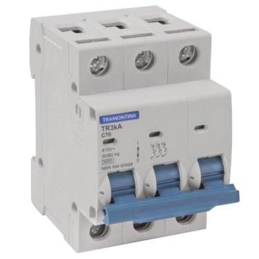 Imagem de Disjuntor TR3KA 3 P 70 A Curva C Tramontina