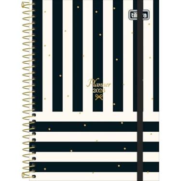 Imagem de Tilibra - Planner Espiral 12,9 x 18,7 cm West Village 2026 - Listras Verticais-Horizontais