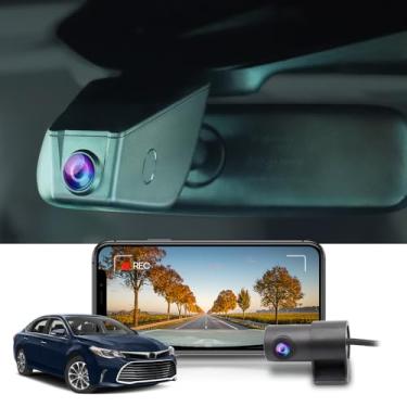 Imagem de Fitcamx Frente 2160P+Traseiro 1080P Dash Cam Adequada para Toyota Avalon 2011-2017 (12 Pin) HD2-6275, OEM Estilo, Dual HD Vídeo, WiFi & APP, Loop Gravação, G-Sensor, Plug & Play, 128GB Cartão
