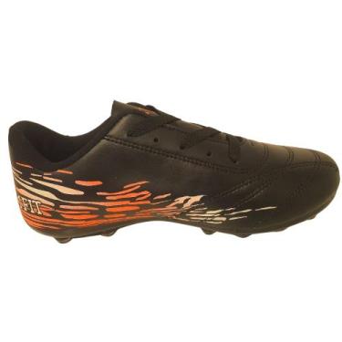 Imagem de Chuteira de Futebol de Campo Treino Jogo Profissional 1 Fit, Laranja, 