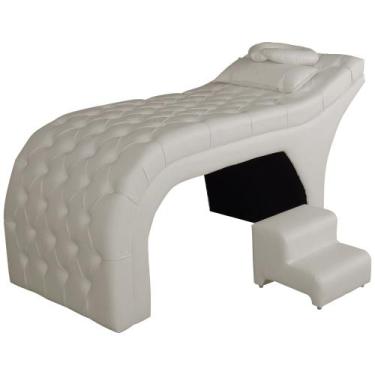 Imagem de Maca Estofada Luxo material sintético 70cm Cores - DS Estofados, Bege