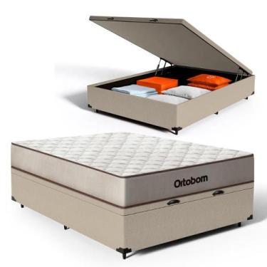 Imagem de Cama Box Baú com Colchão de Espuma D60 Ortobom Double Face Force Dream