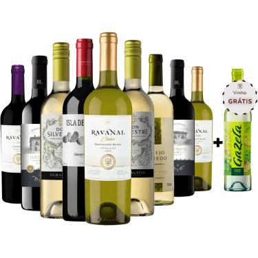 Imagem de Kit 9 Vinhos + Vinho Verde Grátis