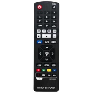 Imagem de AKB75135301 Controle remoto substituto para LG Blu-Ray Disc Player BP330 BP330N BP540 BP540N BP550 BP550N BP630 BP630N BP630S BPM33 BPM331 BPM331N BPM53 BPM54 BPM54N BPM55 BPM55N UP970 BP430 BPKP530 BP430N