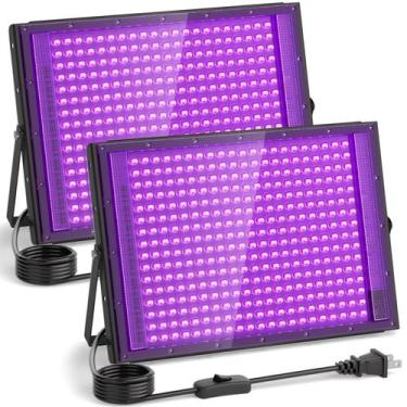 Imagem de Blacklight Floodlight Linstaine 300W com cabo de 3 m à prova d'água