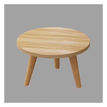 Imagem de Mesa de centro de design simples para sala de estar pequena mesa de centro simples moderna mini mesa redonda mesa lateral sofá armário lateral mesa de canto mesa de cabeceira simples e econômica