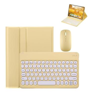 Imagem de Kit Capa para iPad Air 4/5: Case para Tablet + Teclado com teclas redondas + Mouse