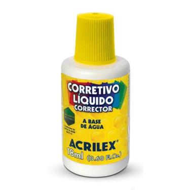 Imagem de Corretivo liquido escolar 18ml - ref 15180519 - ACRILEX