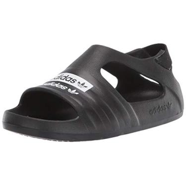Imagem de adidas Originals Sapatilha Adilette para bebês meninos, Núcleo preto/branco/preto, 6K